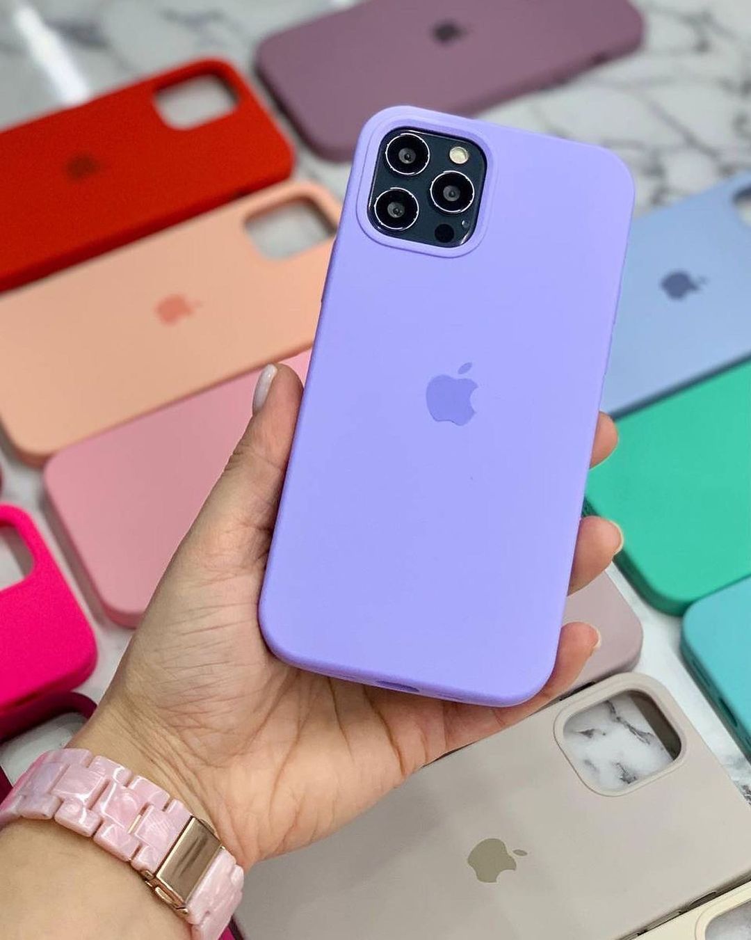 iPhone Silicone Case (Lilac)