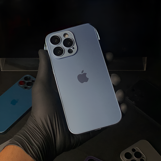 Sierra Blue AG Premium Glass Case (only iPhone 13 Series)