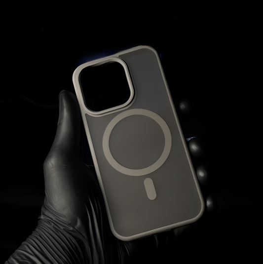 Natural Titanium Matt Magsafe Anti-shock case
