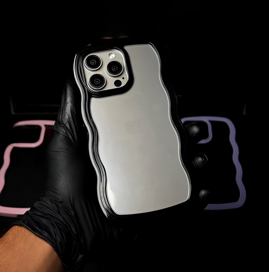 Cute Clear Curly Wave Case Premium Quality