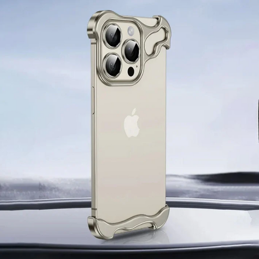 Premium Alloy Corner Pads Bumper With Metal Camera Lens Protection
