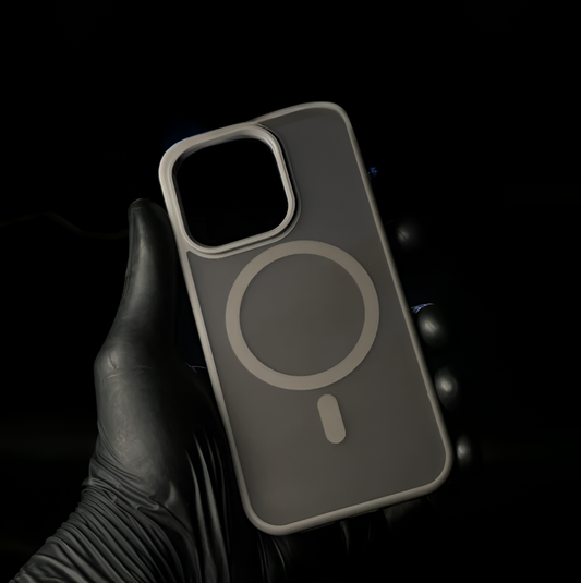 Natural Titanium Matt Magsafe Anti-shock case