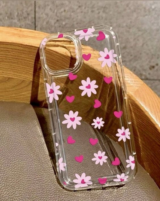 Flower Heart Acrylic Case