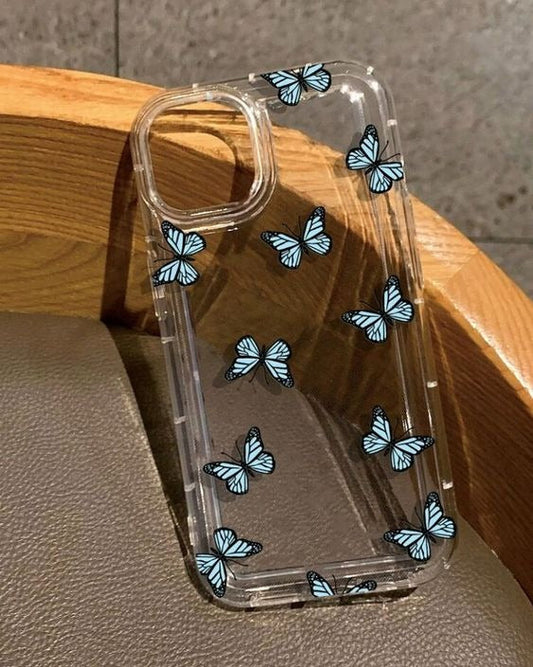 Blue Butter Fly Acrylic Case